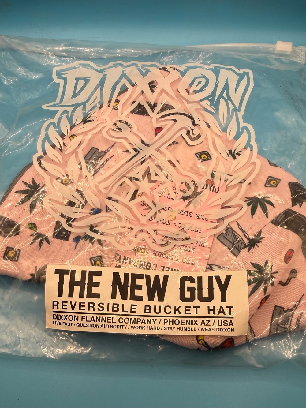 DIXXON Pink The New Guy Reversible Bucket Hat